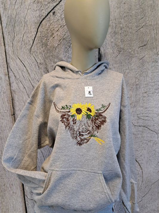 Sweat à capuche highland tournesol M (L femme)