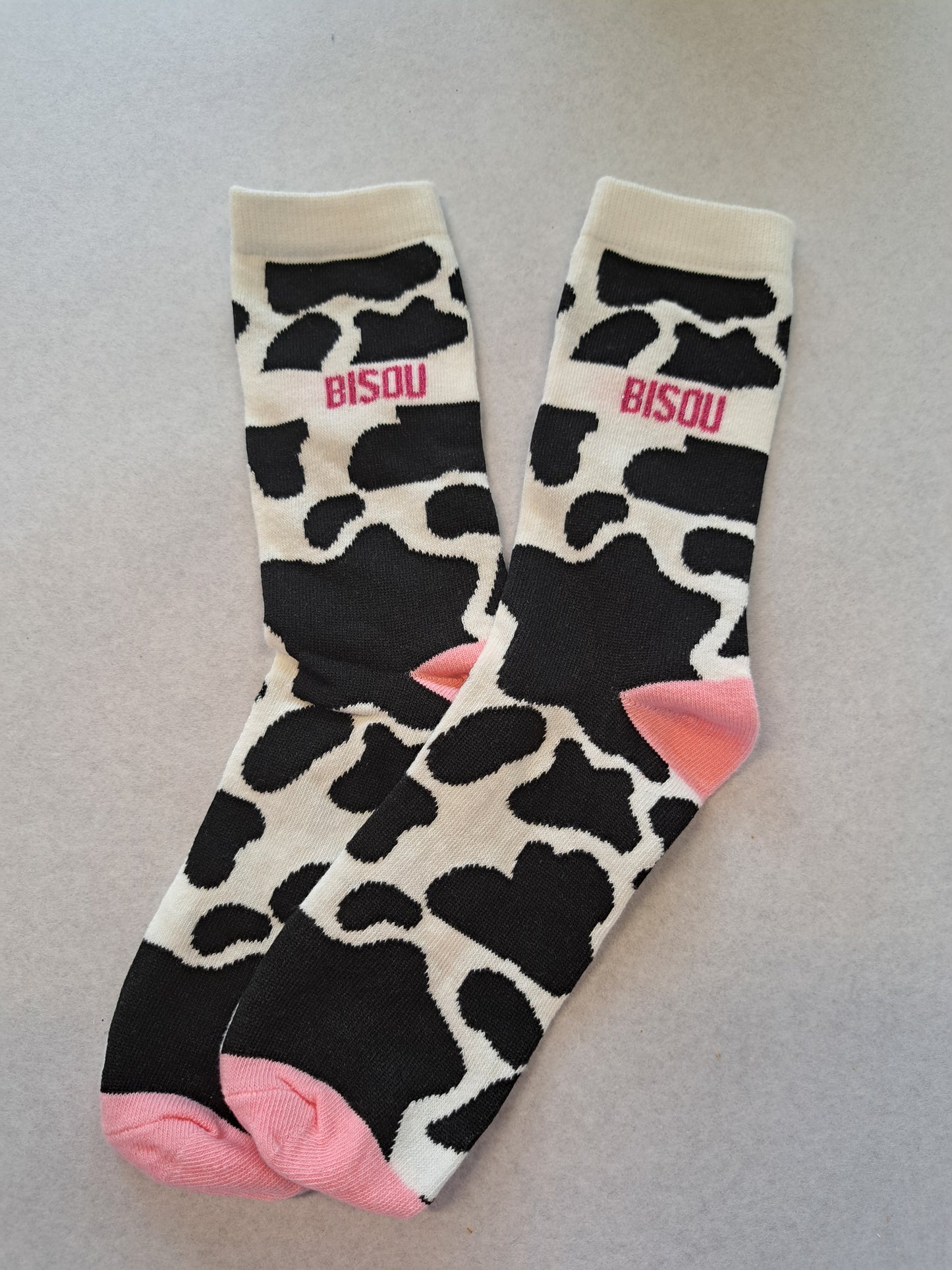 Chaussettes vache "BISOU"
