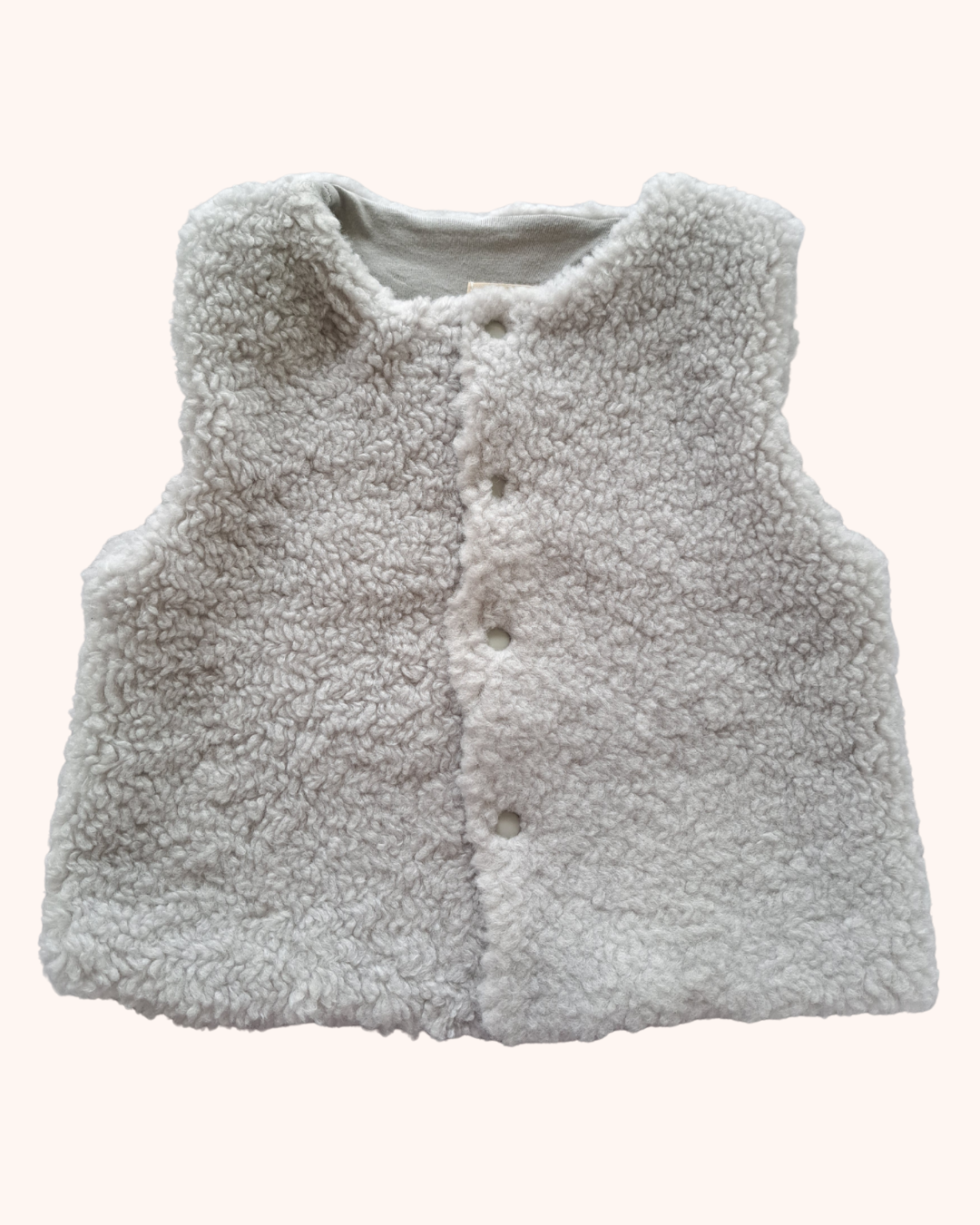 Veste sans manches mouton grise "Mini Berger(ère)"