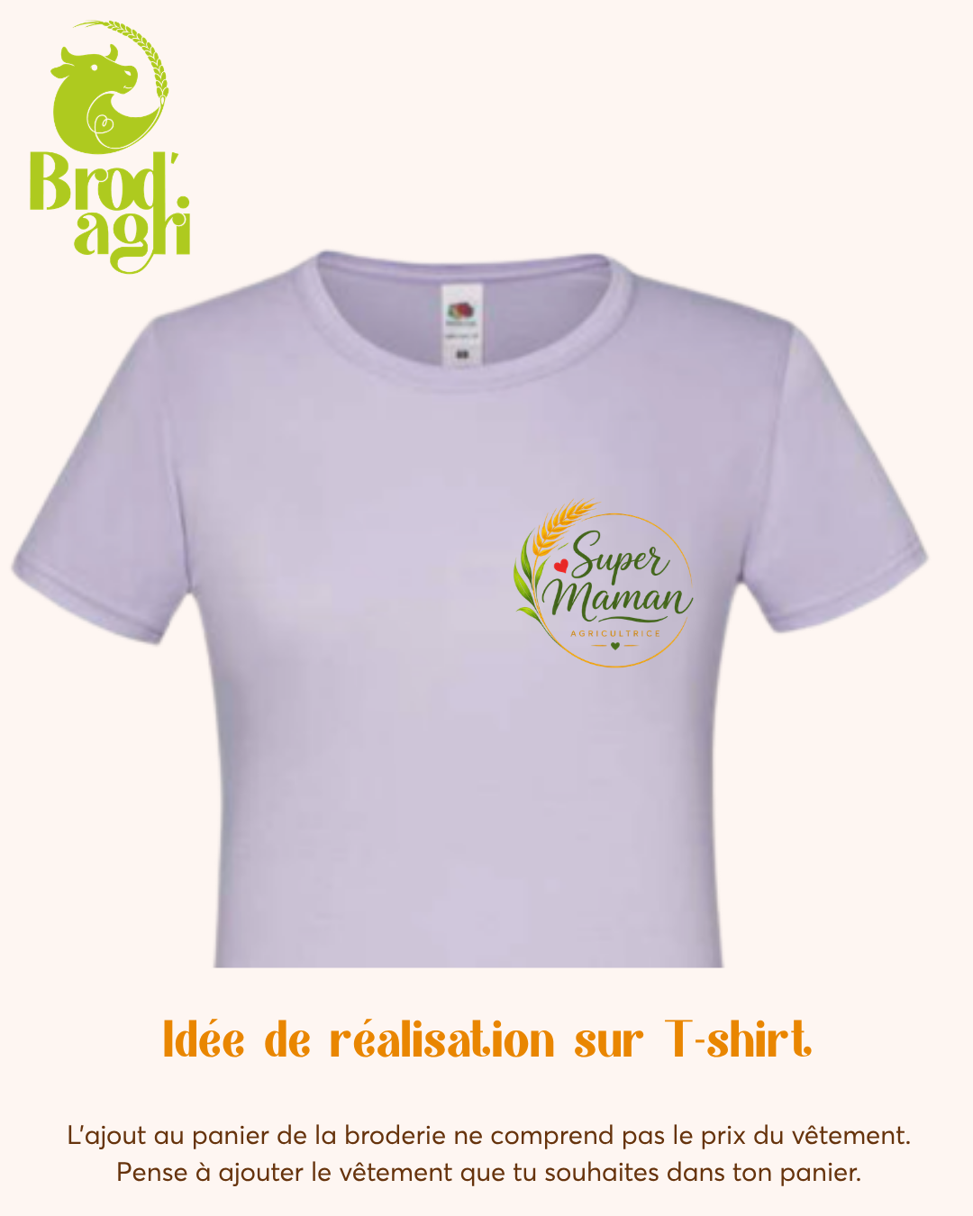 Broderie "Super Maman"