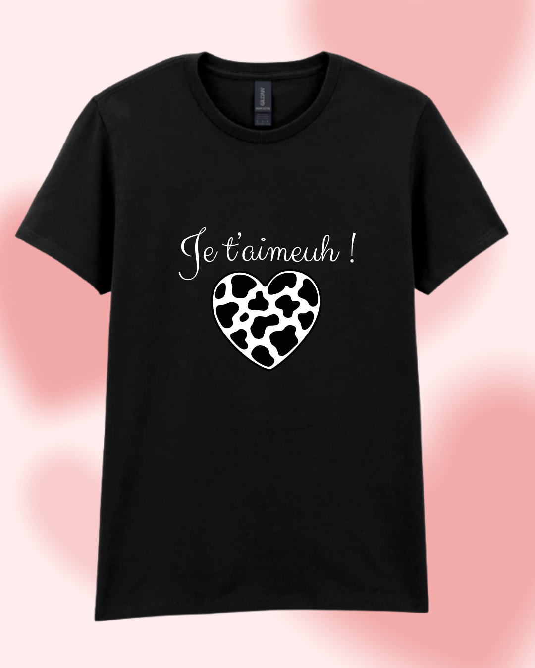 T-shirt "Je t'aimeuh !" Coeur
