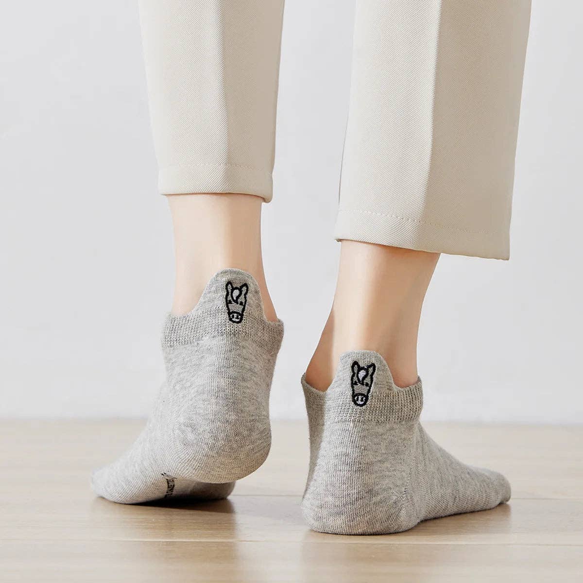 Lot de 4 Chaussettes Languette Cheval Femme I 35-41