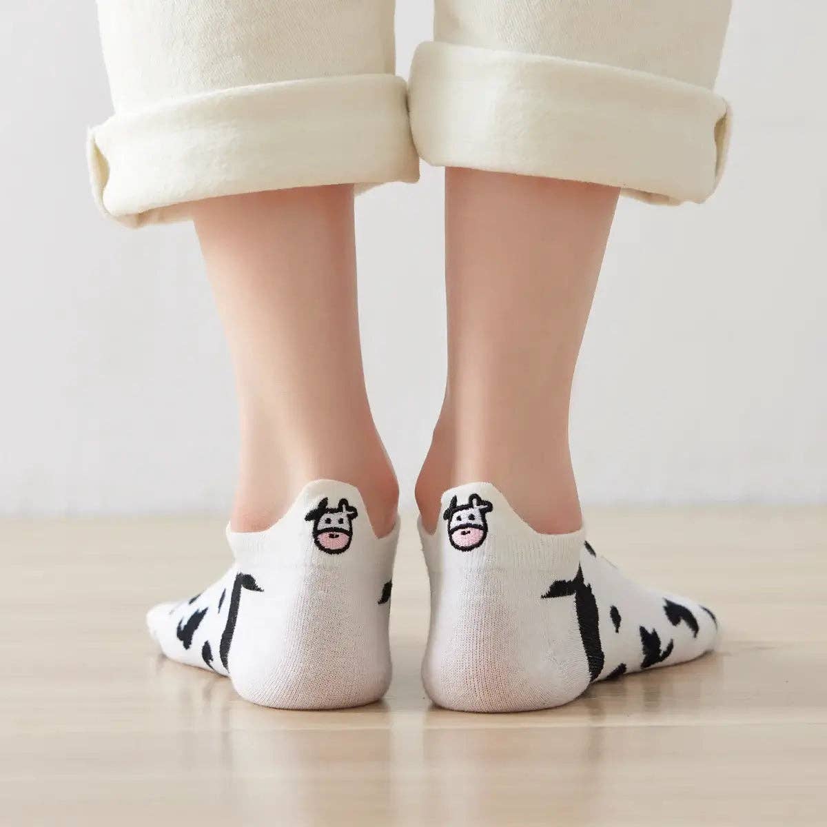 Lot de 4 Chaussettes Languette Vache Femme I 35-41