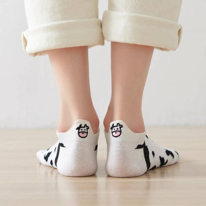 Lot de 4 Chaussettes Languette Vache Femme I 35-41