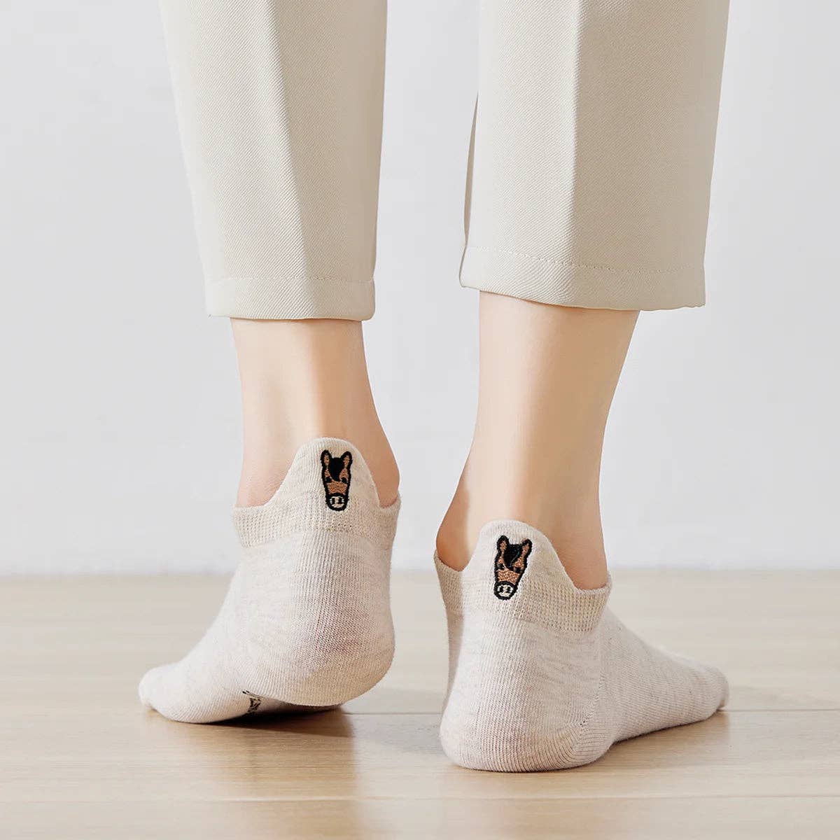 Lot de 4 Chaussettes Languette Cheval Femme I 35-41