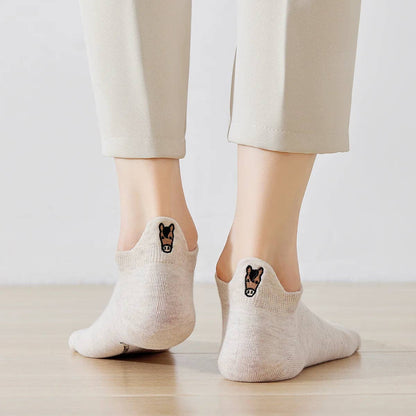Lot de 4 Chaussettes Languette Cheval Femme I 35-41