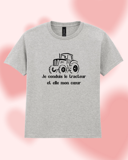 T-shirt "Je conduis le tracteur..."