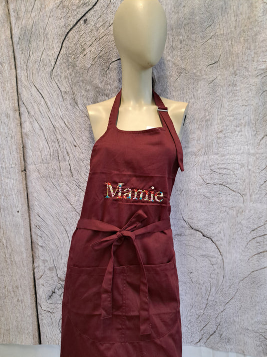 Tablier de cuisine Mamie floral
