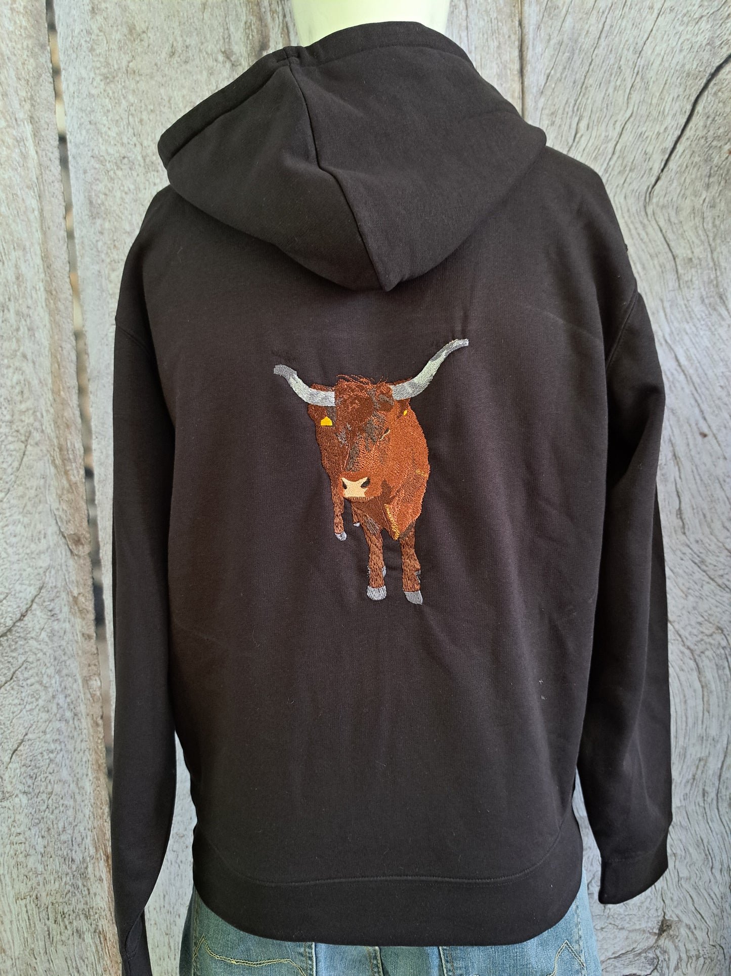 Veste zippée vache taille M (convient un L femme)
