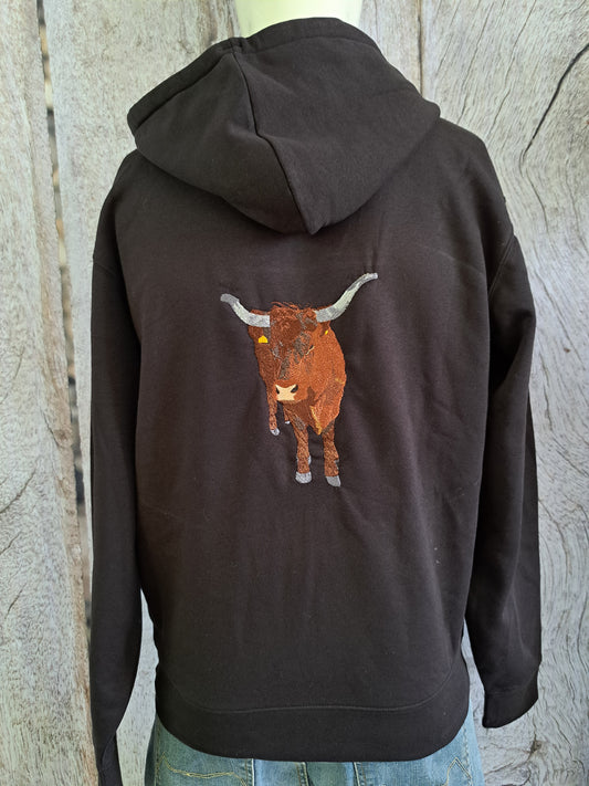Veste zippée vache taille M (convient un L femme)