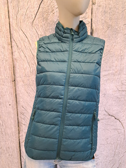 Veste sans manches verte Limousine Femme T.S