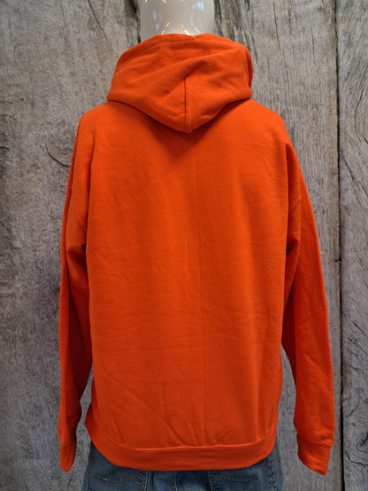 Sweat orange cerf taille M