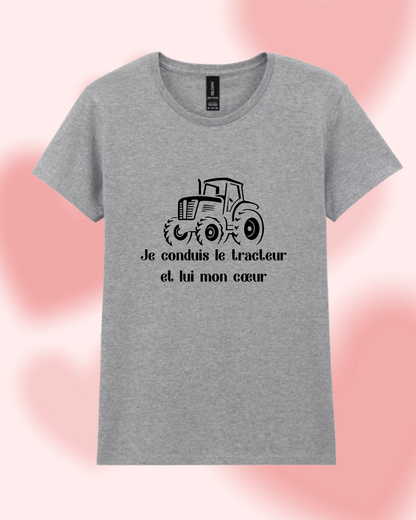 T-shirt "Je conduis le tracteur..."
