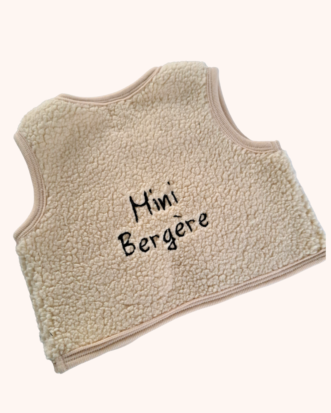 Veste mouton "Mini Bergère" Beige Taille 2 - 4 mois