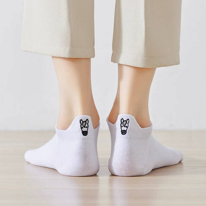 Lot de 4 Chaussettes Languette Cheval Femme I 35-41