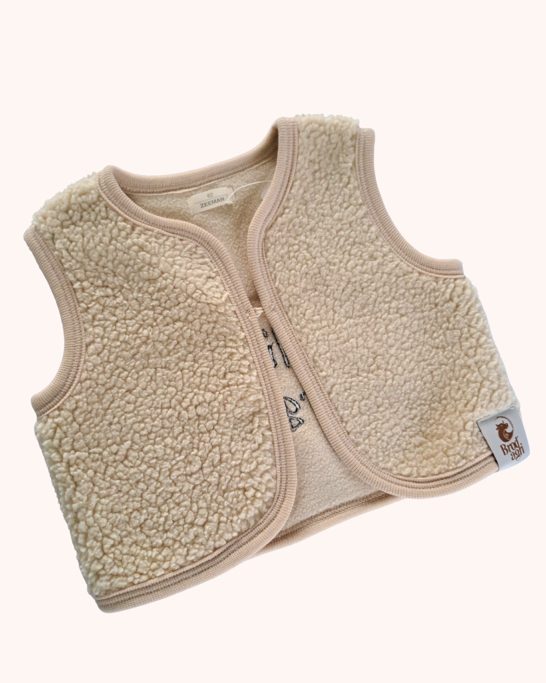 Veste mouton "Mini Bergère" Beige Taille 2 - 4 mois