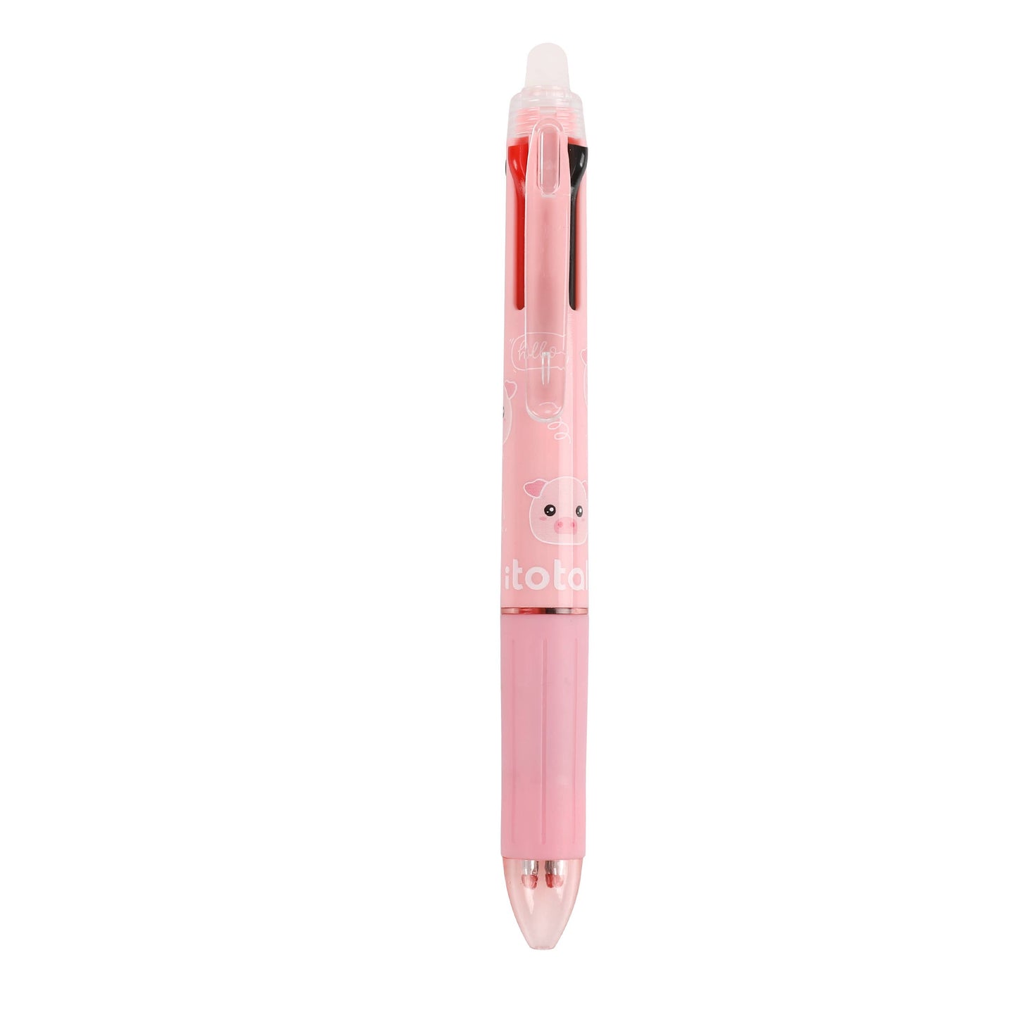 Stylo effaçable 4-en-1 Cochon