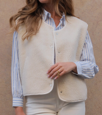 Veste mouton sans manches