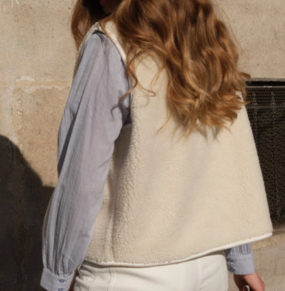 Veste mouton sans manches