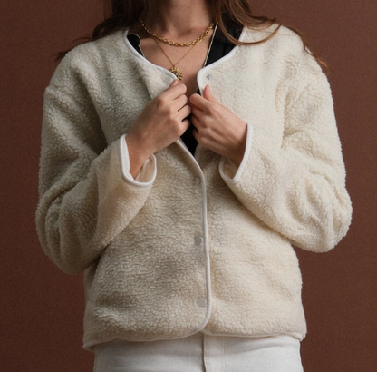 Veste mouton avec manches