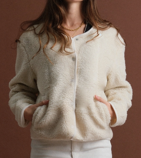 Veste mouton avec manches