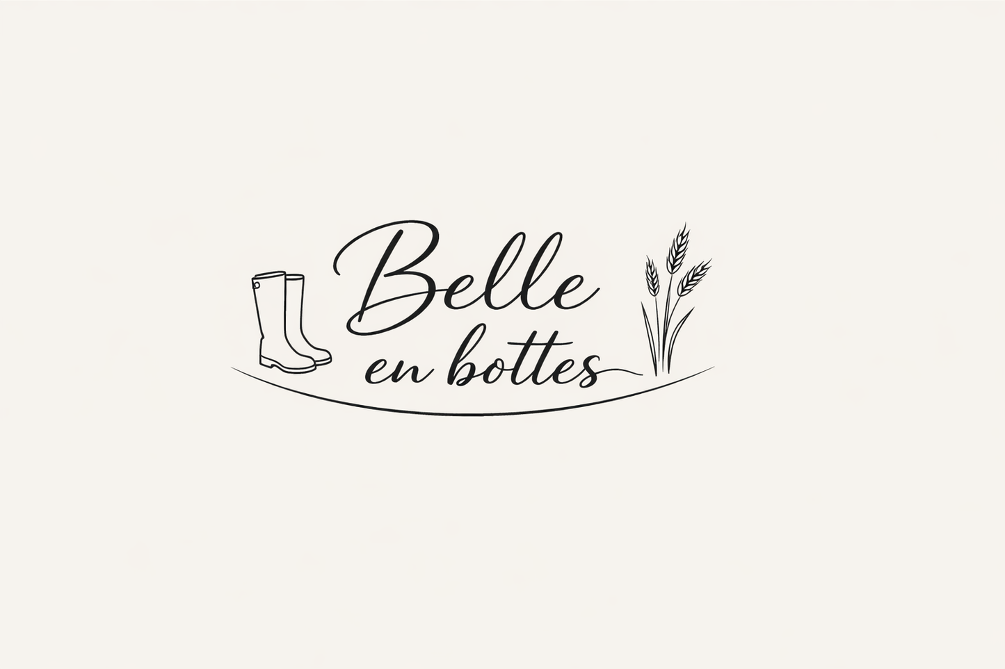 Broderie "Belle en bottes" minimaliste