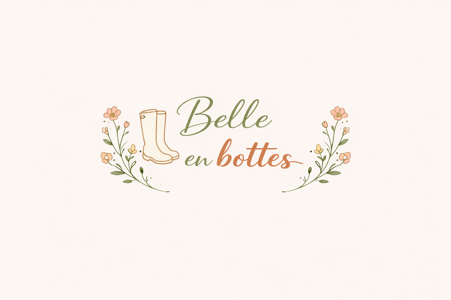 Broderie "Belle en bottes" floral