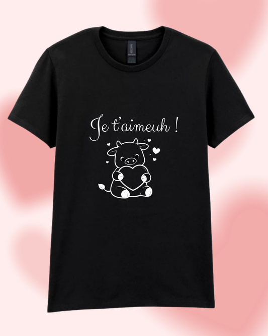 T-shirt "Je t'aimeuh !" Vache