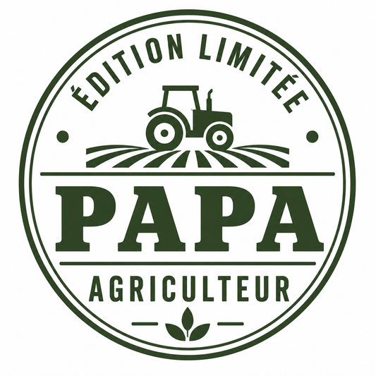 Broderie "Edition limitée Papa Agriculteur"