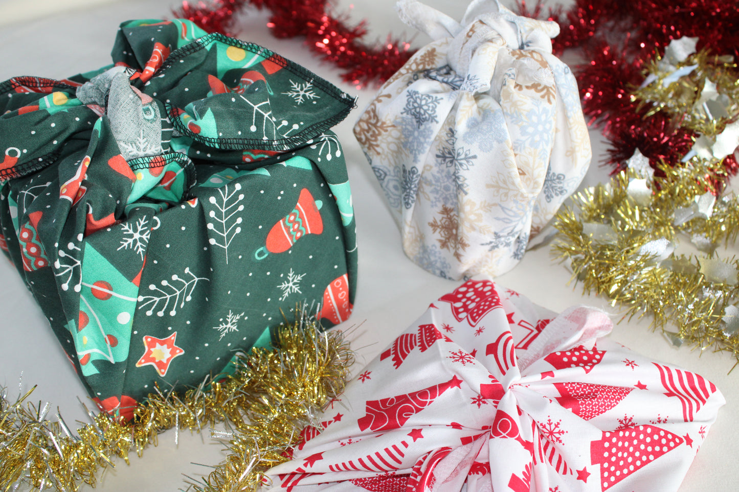 Furoshiki "emballage cadeau en tissu réutilisable"