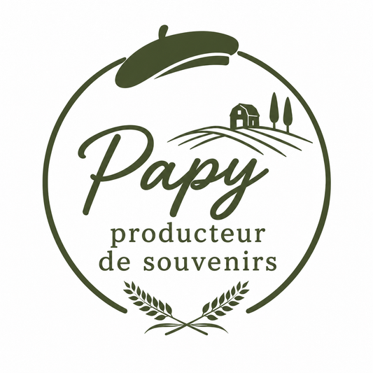 Broderie "Papy producteur de souvenirs"