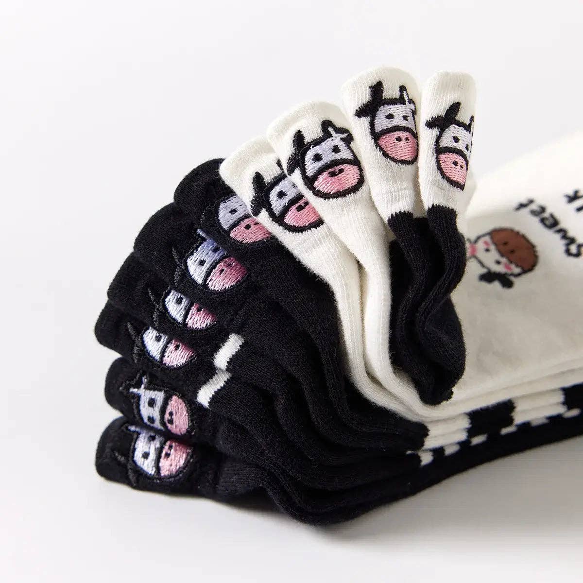 Lot de 4 Chaussettes Languette Vache Femme I 35-41
