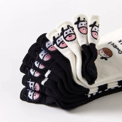 Lot de 4 Chaussettes Languette Vache Femme I 35-41