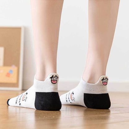 Chaussettes Languette Vache Femme I 35-41 sweat milk