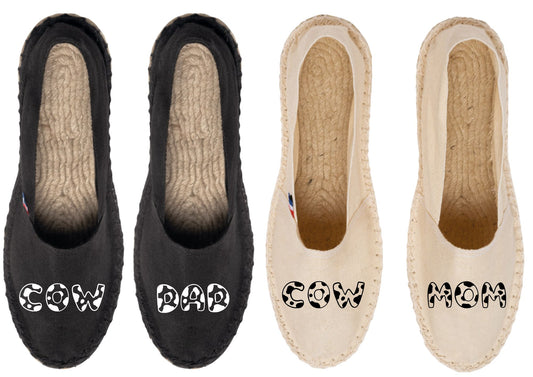 Espadrille "COW MOM / DAD"
