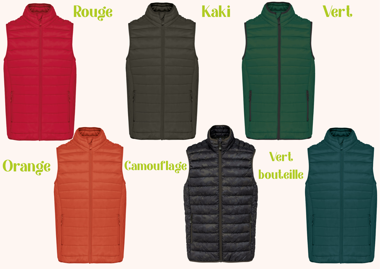 Veste sans manche matelassée