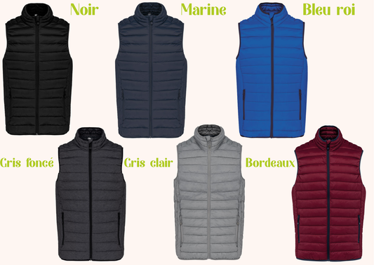 Veste sans manche matelassée