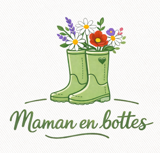 Broderie "Maman en bottes"