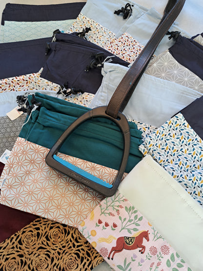 Pochettes / housses d'étriers bicolore