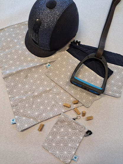 Box housse de bombe, pochettes d'étriers et pochette à friandises