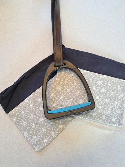 Pochettes / housses d'étriers bicolore