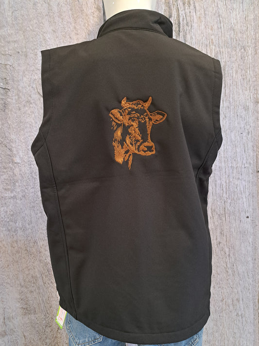 Veste sans manches vache 2 taille L homme ou XL femme