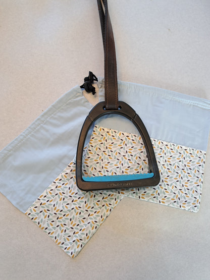 Pochettes / housses d'étriers bicolore