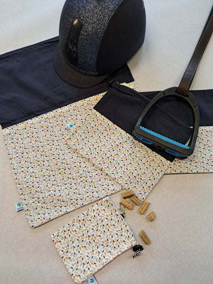 Box housse de bombe, pochettes d'étriers et pochette à friandises